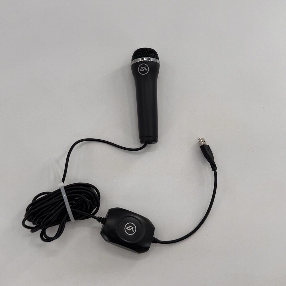 Guitar Hero Logitech EA USB Microphone PS2 Wii PS3 Xbox 360 Black A-0234A